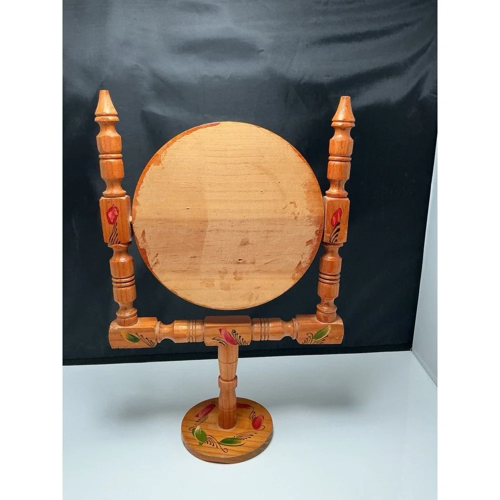 Vintage Painted Dresser Mirror Wood Frame BOHO Chic Retro‎ Farmhouse Decor